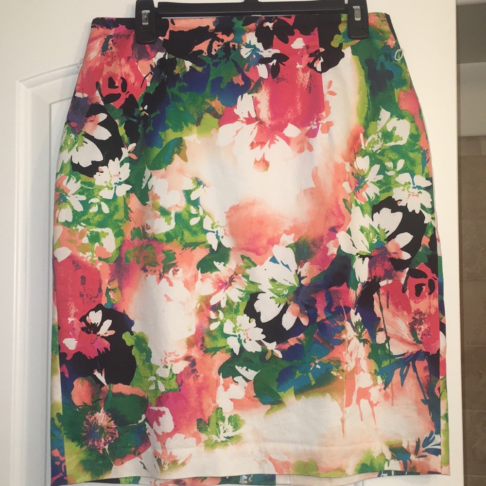 Beautiful multi-colored pencil skirt
